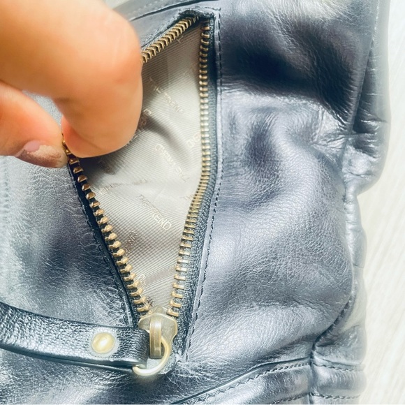 Black Leather Shoulder Bag Hand Bag Gorgeous Hardware The Trend - Picture 8 of 17